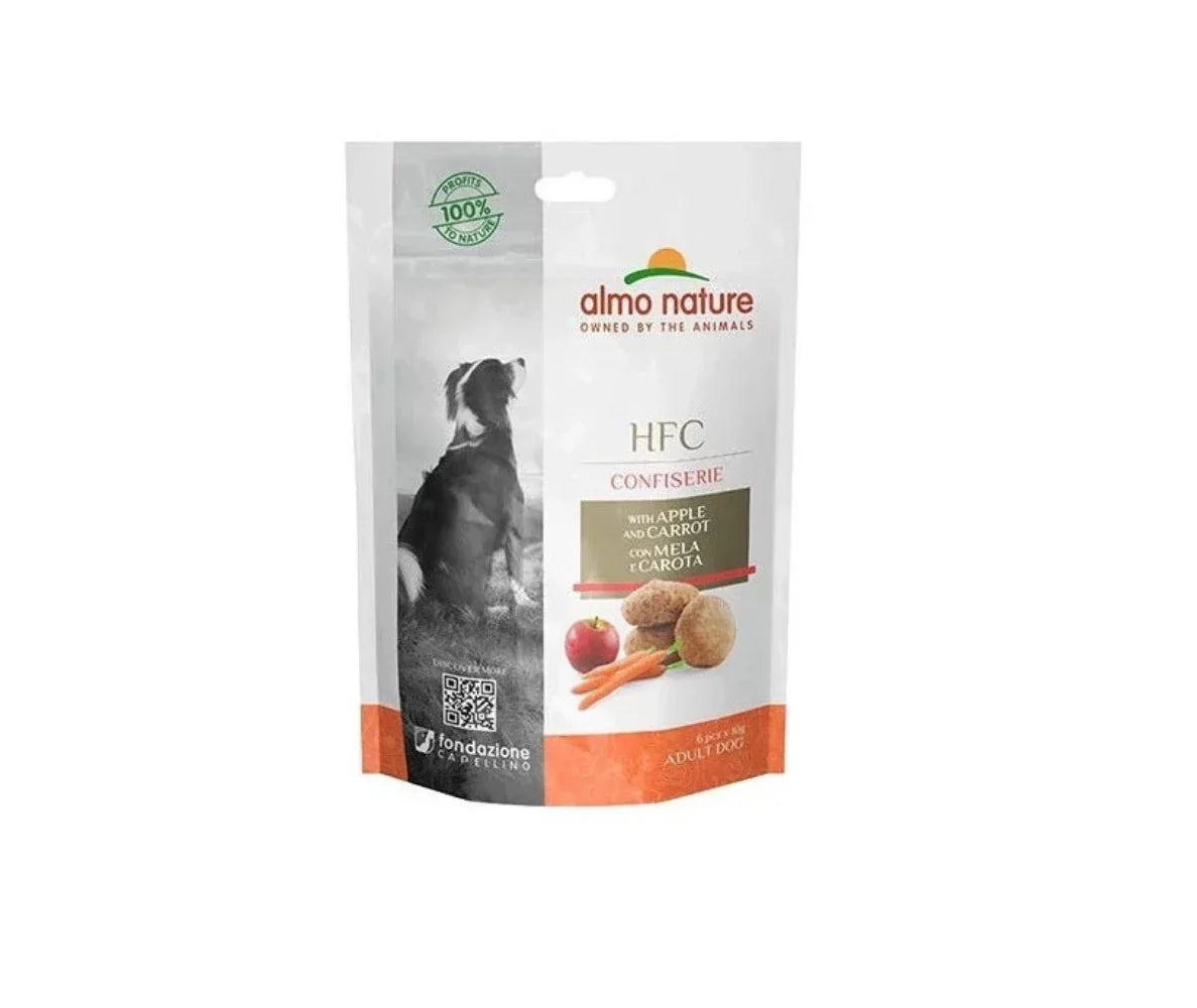 Almo Nature HFC Confiserie Dog Treats - Apple & Carrot - 6x10g