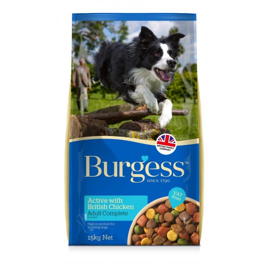Burgess Active Chicken & Beef Food for Dogs 15kg
