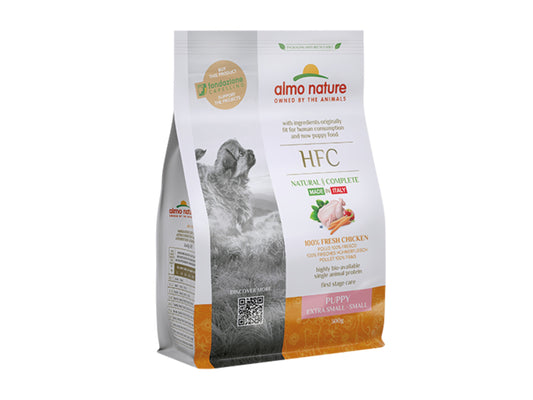 Almo Nature HFC Dry Food for Extra Small/ Small Puppies - 100% Fresh Chicken - 300g