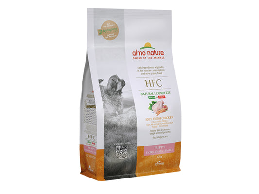 Almo Nature HFC Dry Food for Extra Small/ Small Puppies - 100% Fresh Chicken