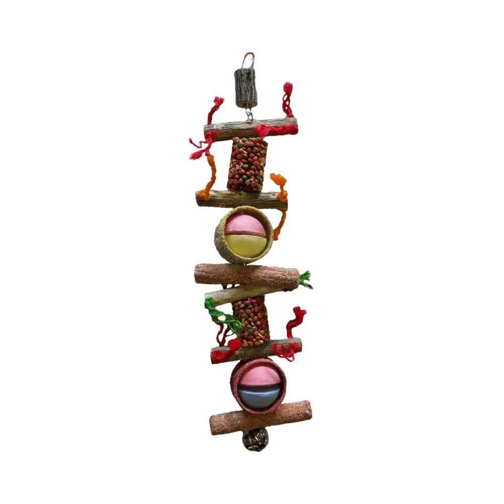 Akwa Jumbo Macaw No1 Wood & Rope Bird Toy