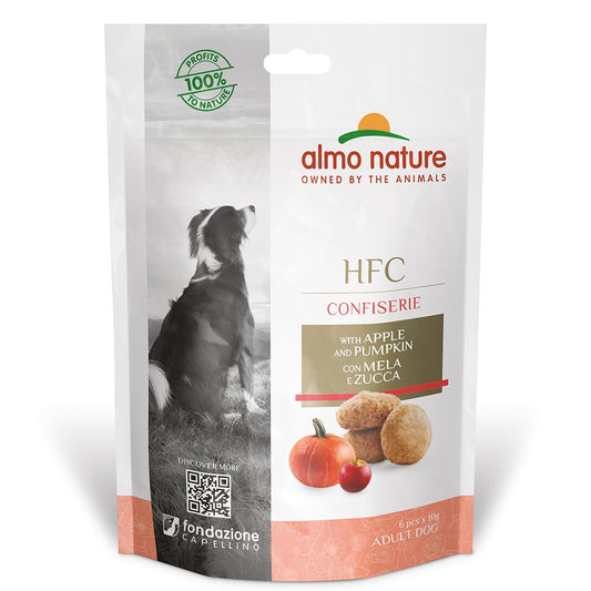 Almo Nature HFC Confiserie Dog Treats - Apple & Pumpkin - 6x10g