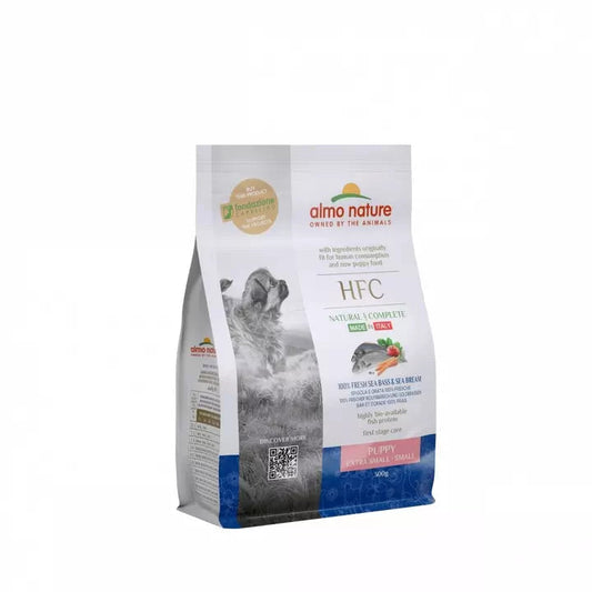 Almo Nature HFC Dry Food for Extra Small/ Small Puppies - 100% Fresh Sea Bass & Sea Bream