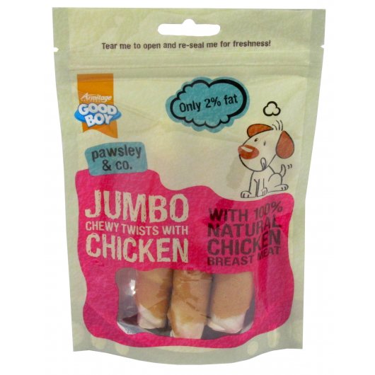 Armitage Good Boy Jumbo Chewy Twists 100g
